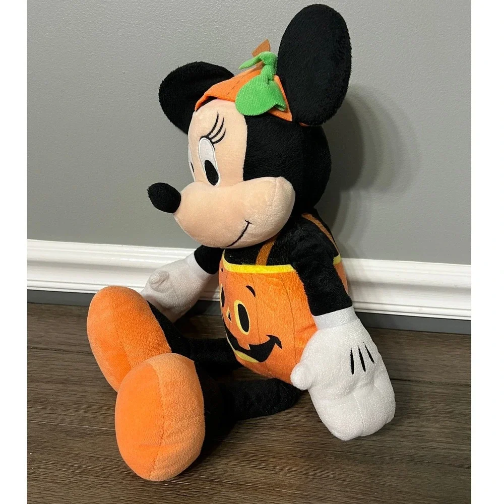 Disney Minnie Mouse Plush Halloween Pumpkin Costume Stuffed‎ Animal Toy